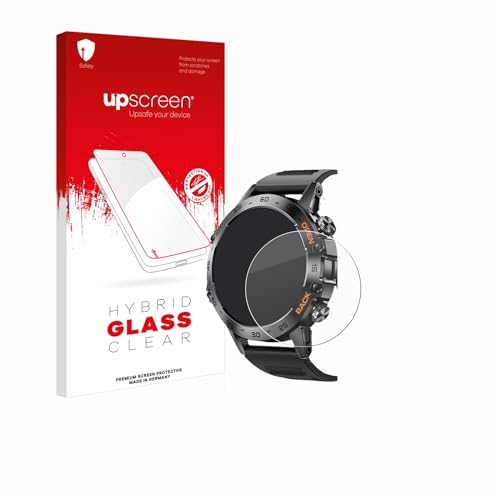 upscreen Panzer Schutz Glas für Lemfo Smartwatch 1.39" Panzerfolie Schutzfolie [Klar, 9H Kratzfest, Anti-Fingerprint] von upscreen