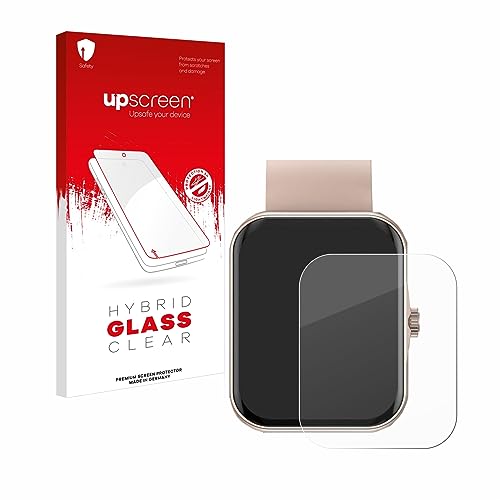 upscreen Panzer Schutz Glas für Mutoy Smartwatch 1.83" Panzerfolie Schutzfolie [Klar, 9H Kratzfest, Anti-Fingerprint] von upscreen