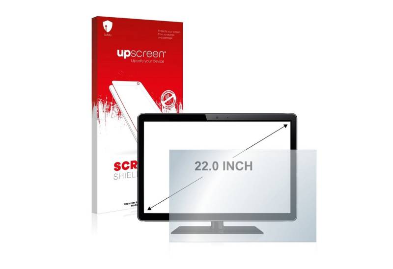 upscreen Schutzfolie für 55.9 cm (22 Zoll) [490 x 270 mm], Displayschutzfolie, Folie klar Anti-Scratch Anti-Fingerprint von upscreen