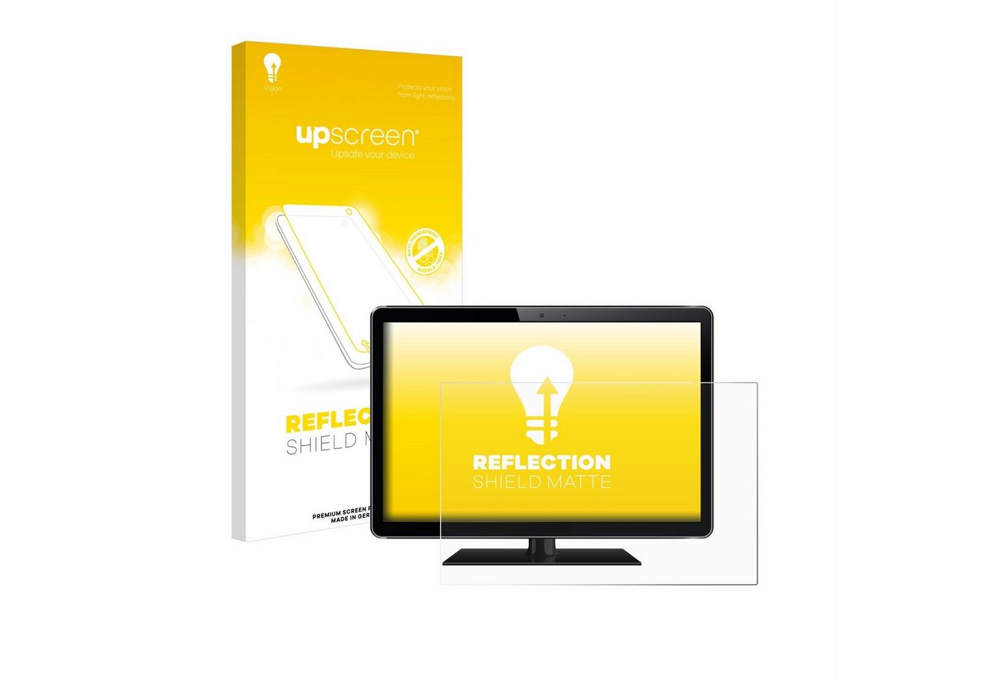 upscreen Schutzfolie für 61 cm (24 Zoll) [532 x 299 mm], Displayschutzfolie, Folie matt entspiegelt Anti-Reflex von upscreen