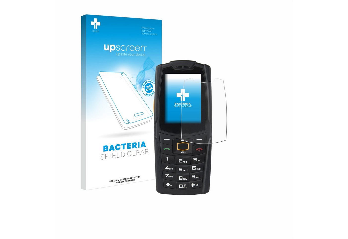 upscreen Schutzfolie für AGM M6, Displayschutzfolie, Folie Premium klar antibakteriell von upscreen