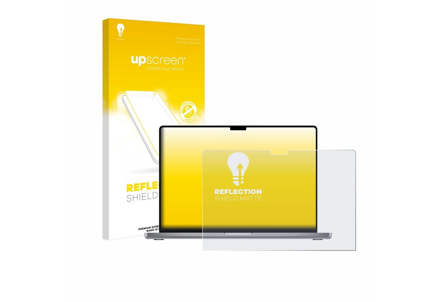 upscreen Displayschutzfolie Schutzfolie für Apple MacBook Pro 16" 2023, Displayschutz Schutz Folie Matt Entspiegelungsfolie von upscreen