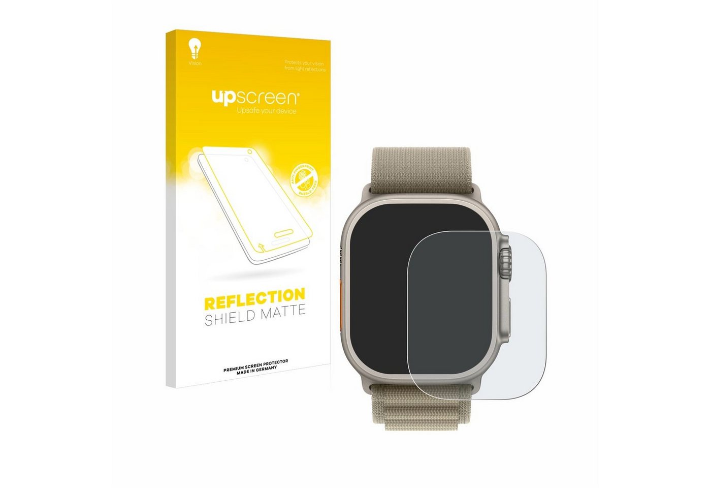upscreen Schutzfolie für Apple Watch Ultra 2 (49 mm), Displayschutzfolie, Folie matt entspiegelt Anti-Reflex von upscreen