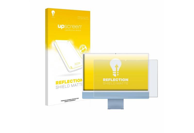 upscreen Displayschutzfolie Schutzfolie für Apple iMac 24" M1 2021, Displayschutz Schutz Folie Matt Entspiegelungsfolie von upscreen