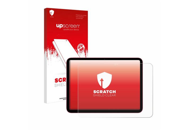 upscreen Displayschutzfolie Schutzfolie für Apple iPad 10.9" 2022 (10. Gen), Displayschutz Schutz Folie Klar Transparent von upscreen