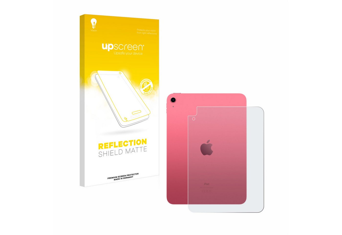 upscreen Schutzfolie für Apple iPad 10.9 WiFi Cellular 2022 (Rückseite, 10. Gen), Displayschutzfolie, Folie matt entspiegelt Anti-Reflex" von upscreen
