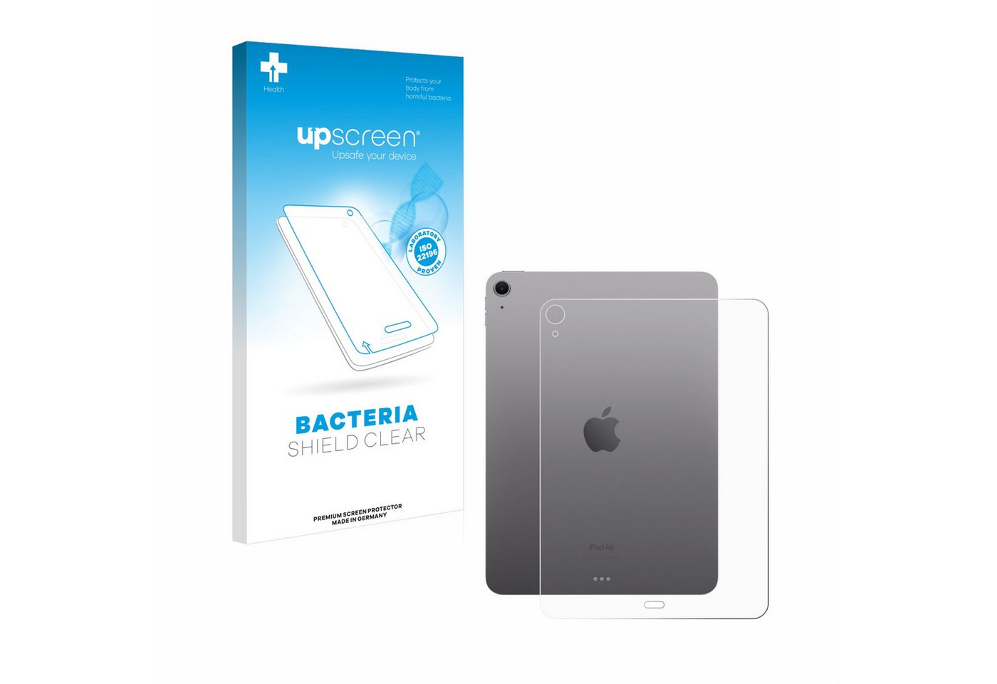 upscreen Schutzfolie für Apple iPad Air 11 WiFi 2024 (Rückseite), Displayschutzfolie, Folie Premium klar antibakteriell" von upscreen
