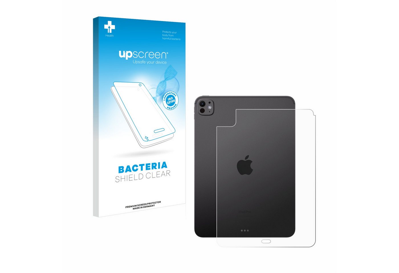upscreen Schutzfolie für Apple iPad Pro 11 WiFi Cellular 2024 (Rückseite), Displayschutzfolie, Folie Premium klar antibakteriell" von upscreen