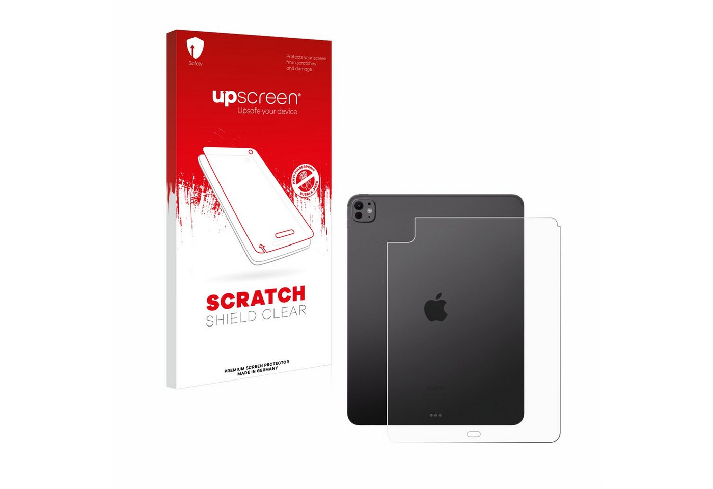 upscreen Schutzfolie für Apple iPad Pro 13 WiFi 2024 (Rückseite), Displayschutzfolie, Folie klar Anti-Scratch Anti-Fingerprint" von upscreen