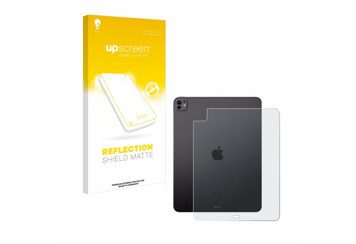 upscreen Schutzfolie für Apple iPad Pro 13 WiFi 2024 (Rückseite), Displayschutzfolie, Folie matt entspiegelt Anti-Reflex" von upscreen
