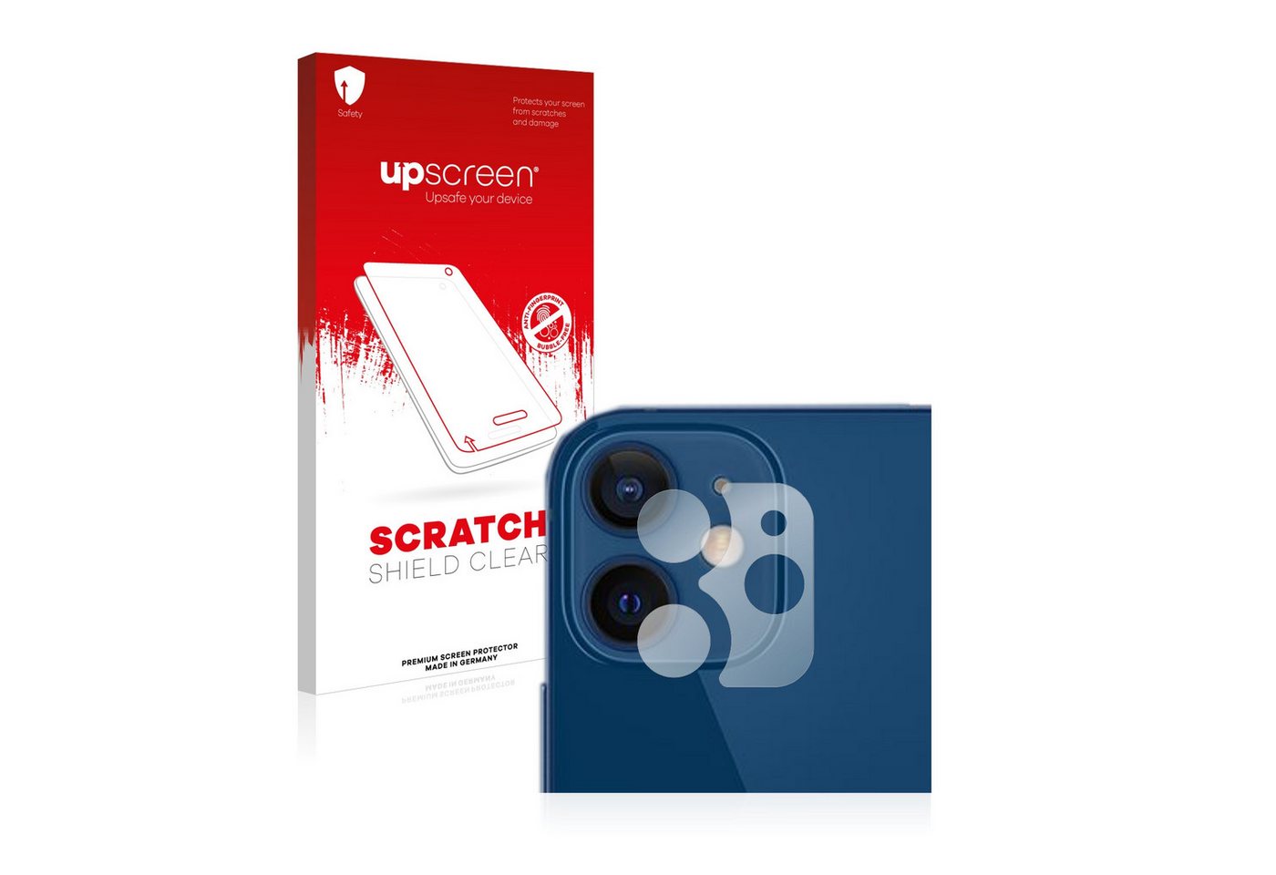 upscreen Schutzfolie für Apple iPhone 12 (NUR Kameraschutz), Displayschutzfolie, Folie klar Anti-Scratch Anti-Fingerprint von upscreen