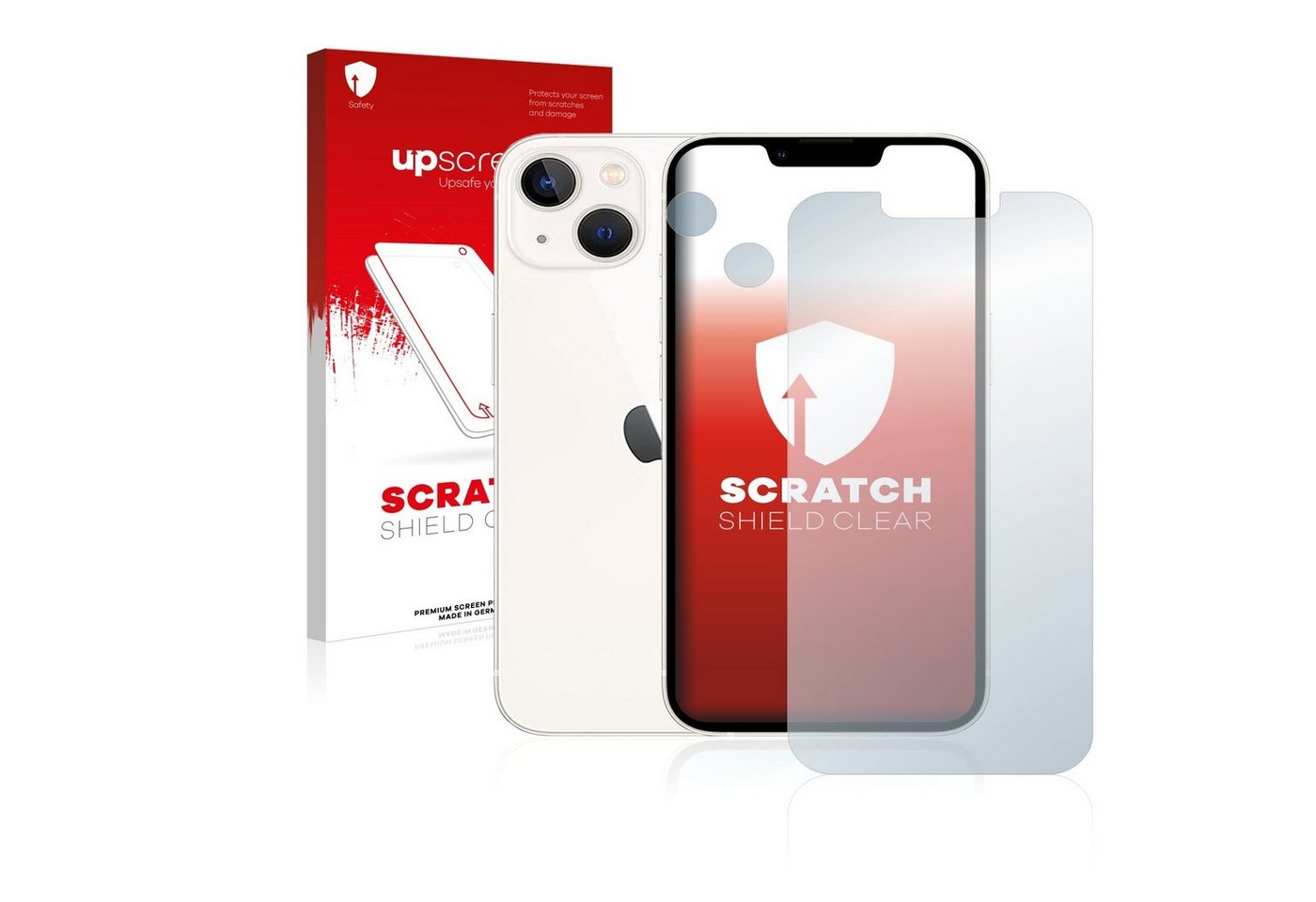 upscreen Displayschutzfolie Schutzfolie für Apple iPhone 13 (Display+Kamera), Displayschutz Schutz Folie Klar Transparent von upscreen