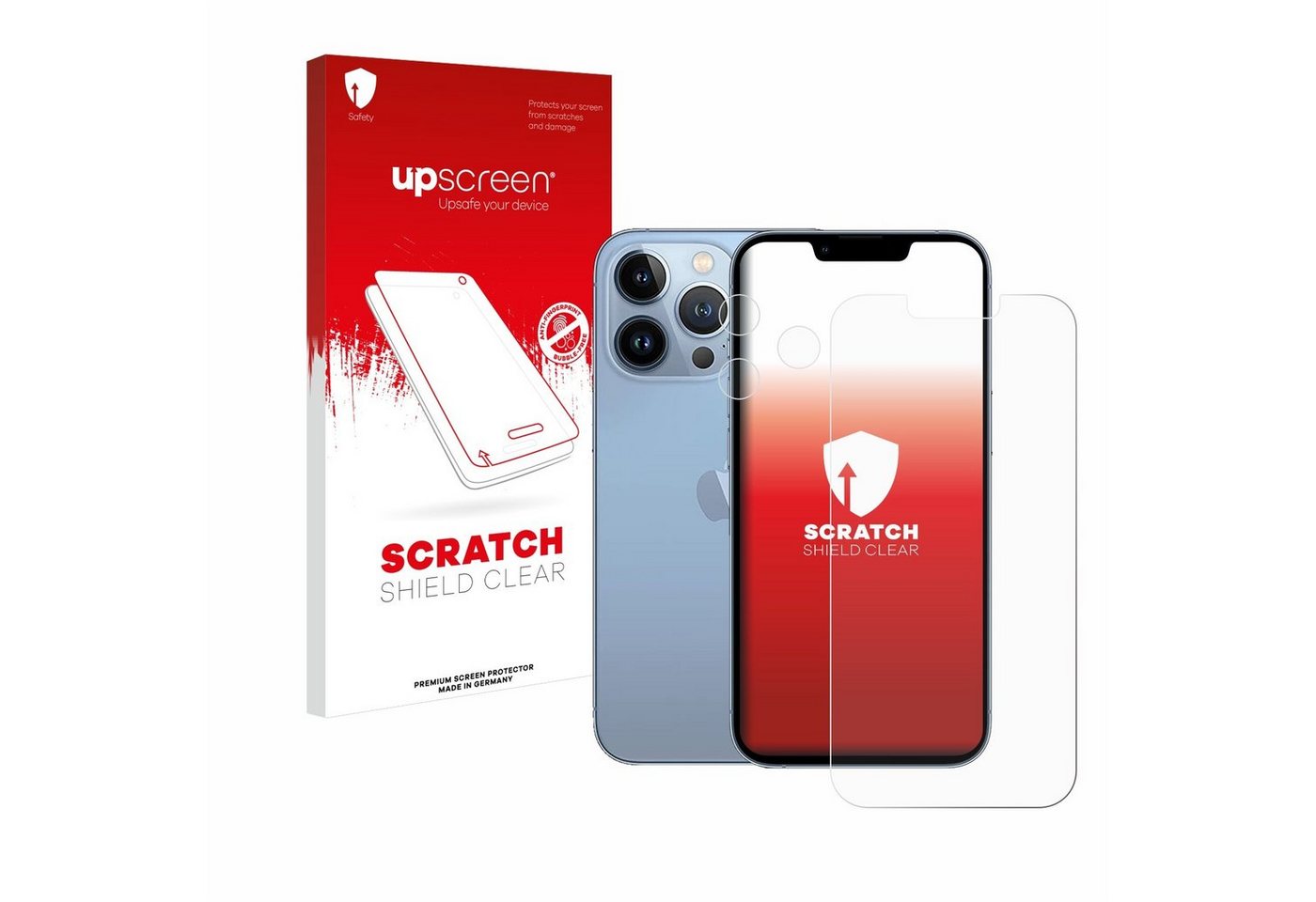 upscreen Displayschutzfolie Schutzfolie für Apple iPhone 13 Pro (Display+Kamera), Displayschutz Schutz Folie Klar Transparent von upscreen