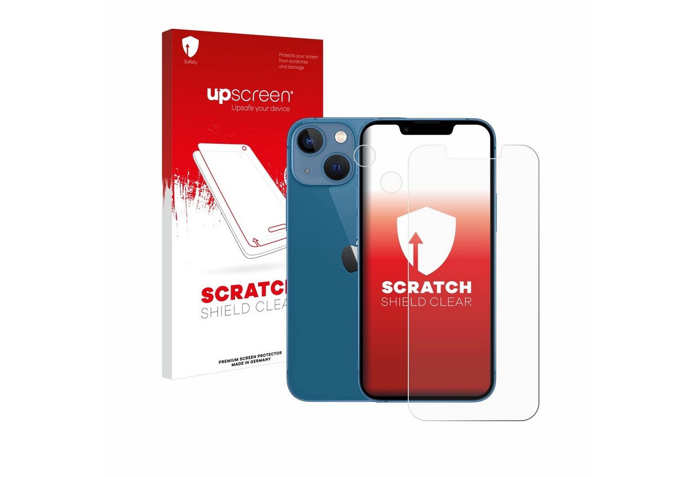 upscreen Displayschutzfolie Schutzfolie für Apple iPhone 13 mini (Display+Kamera), Displayschutz Schutz Folie Klar Transparent von upscreen