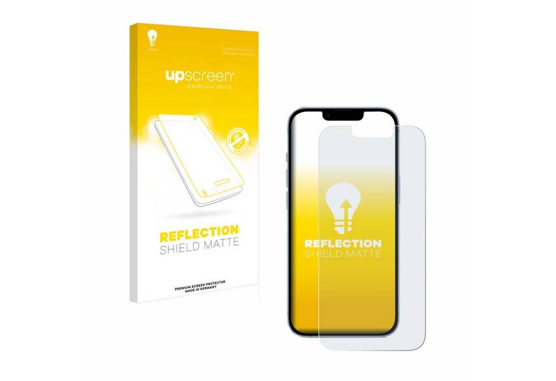 upscreen Displayschutzfolie Schutzfolie für Apple iPhone 14, Displayschutz Schutz Folie Matt Entspiegelungsfolie von upscreen