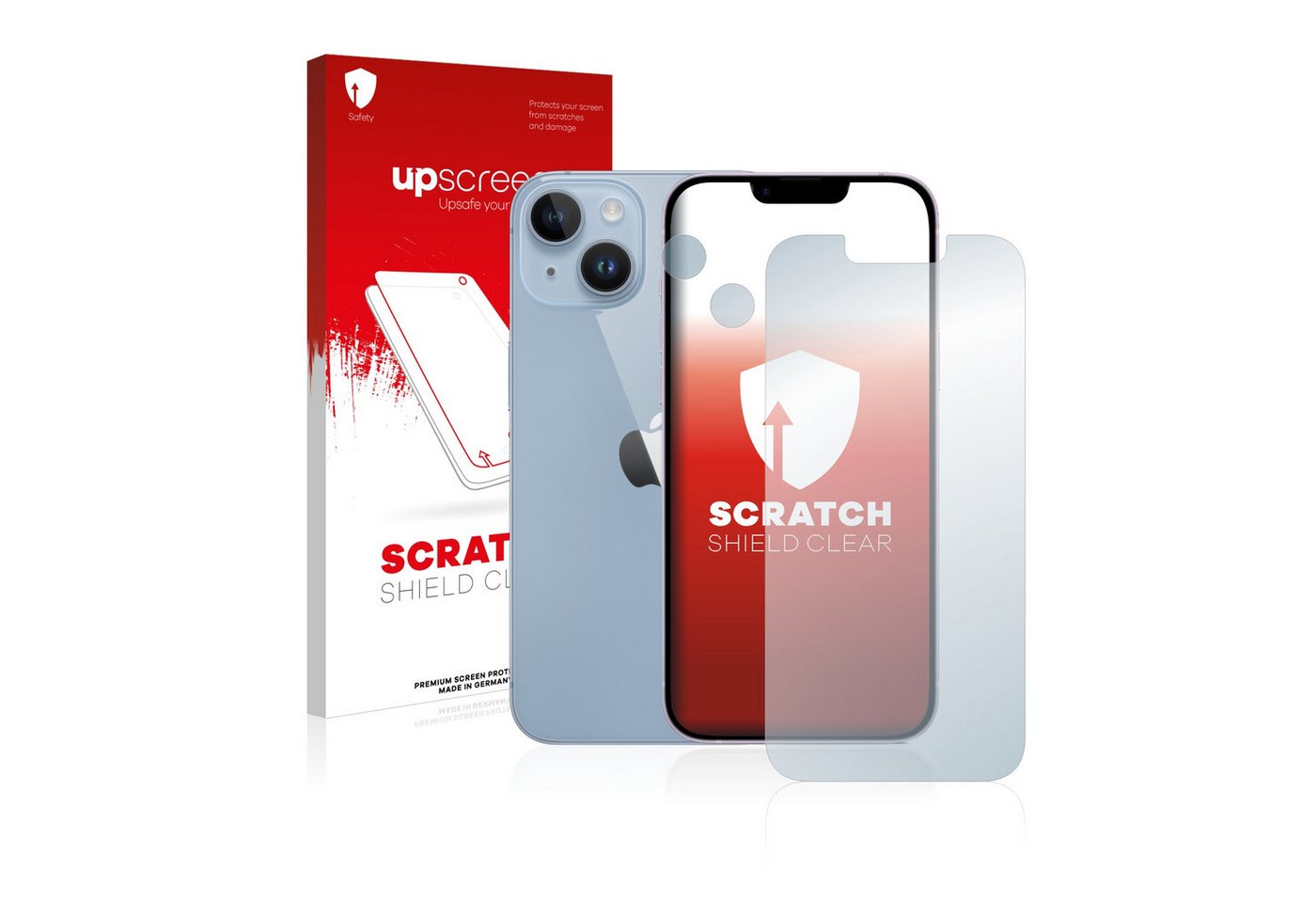 upscreen Displayschutzfolie Schutzfolie für Apple iPhone 14 (Display+Kamera), Displayschutz Schutz Folie Klar Transparent von upscreen