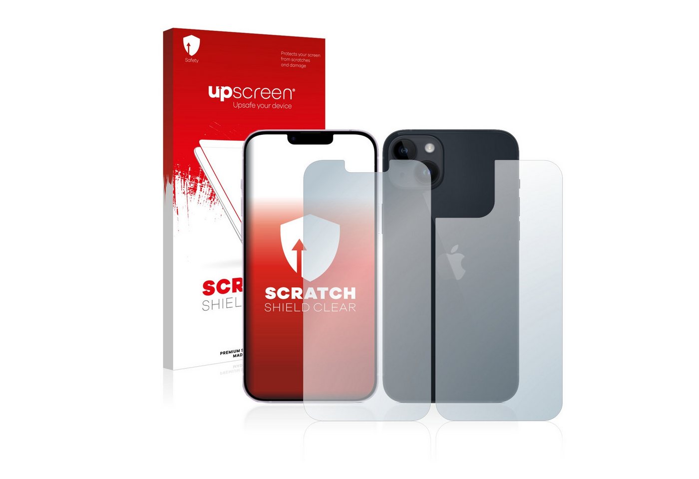 upscreen Schutzfolie für Apple iPhone 14 Plus (Display+Rückseite), Displayschutzfolie, Folie klar Anti-Scratch Anti-Fingerprint von upscreen