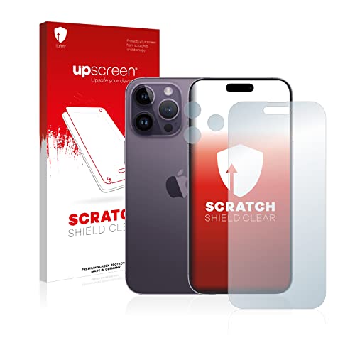upscreen Schutzfolie für Apple iPhone 14 Pro Max (Display+Kamera) – Made in Germany, Kristall-klar, Kratzschutz, Anti-Fingerprint von upscreen