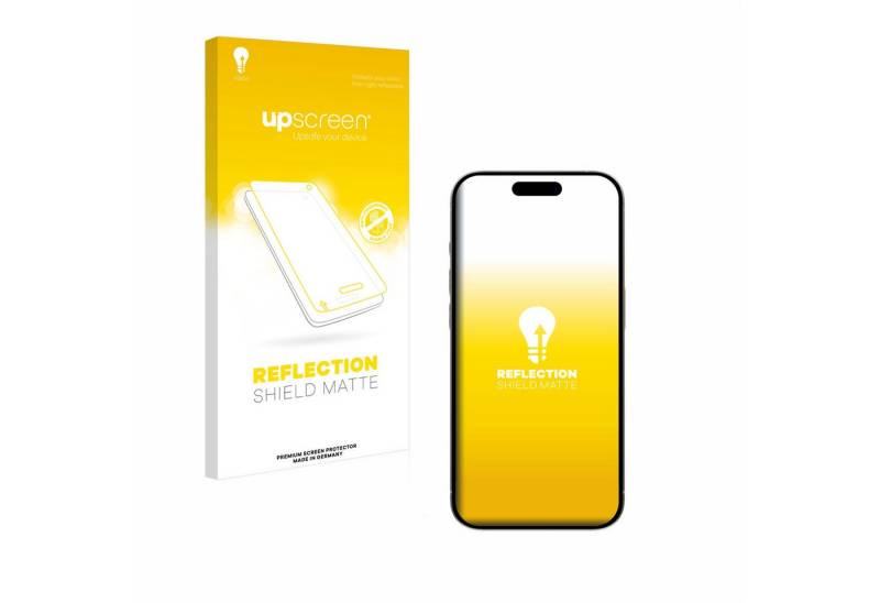 upscreen Displayschutzfolie Schutzfolie für Apple iPhone 15, Displayschutz Schutz Folie Matt Entspiegelungsfolie von upscreen