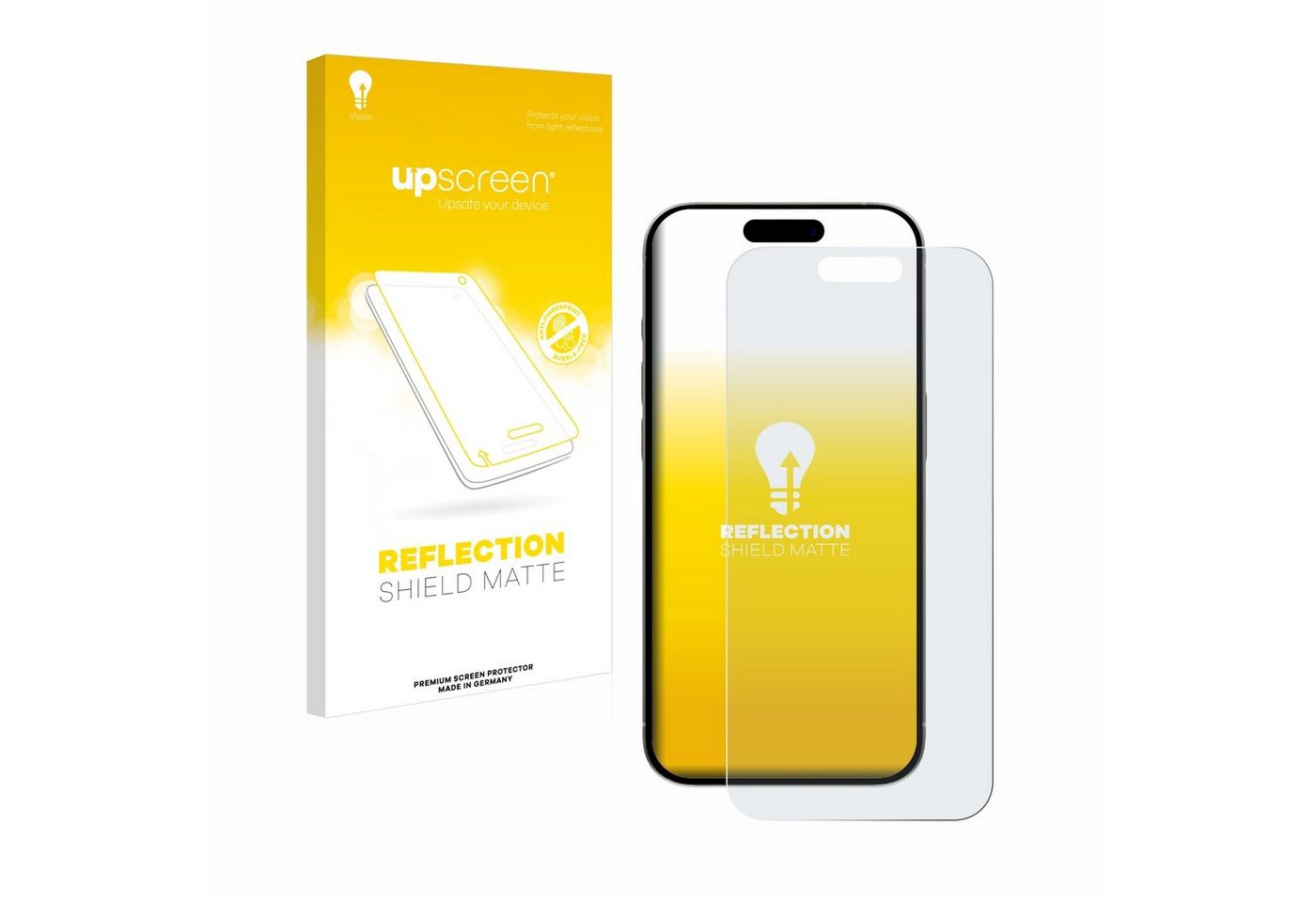 upscreen Displayschutzfolie Schutzfolie für Apple iPhone 15 Pro, Displayschutz Schutz Folie Matt Entspiegelungsfolie upscreen Displayschutzfolie Schutzfolie für Apple iPhone 15 Pro, Displayschutz Schutz Folie Matt Entspiegelungsfolie von upscreen