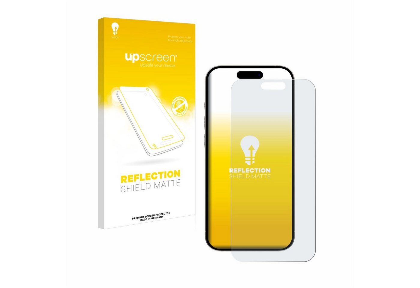 upscreen Displayschutzfolie Schutzfolie für Apple iPhone 15 Pro Max, Displayschutz Schutz Folie Matt Entspiegelungsfolie upscreen Displayschutzfolie Schutzfolie für Apple iPhone 15 Pro Max, Displayschutz Schutz Folie Matt Entspiegelungsfolie von upscreen