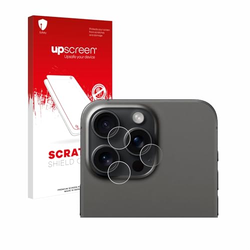 upscreen Schutzfolie für Apple iPhone 15 Pro Max (NUR Kameraschutz) – Made in Germany, Kristall-klar, Kratzschutz, Anti-Fingerprint von upscreen