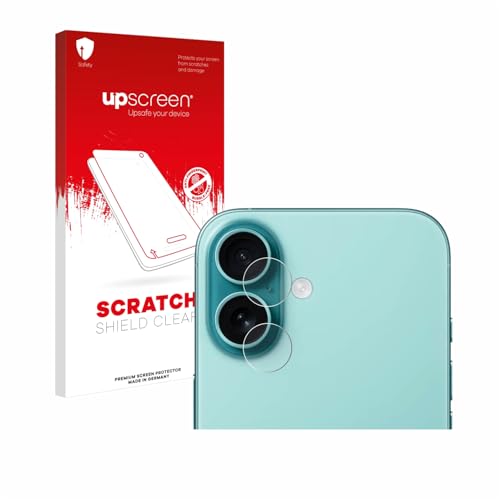 upscreen Schutzfolie für Apple iPhone 16 (NUR Kameraschutz) – Made in Germany, Kristall-klar, Kratzschutz, Anti-Fingerprint von upscreen