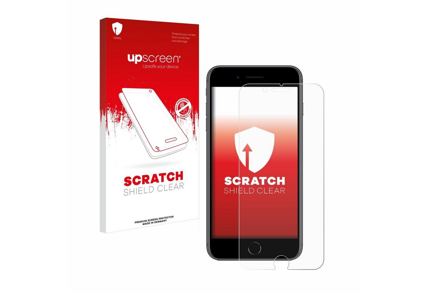 upscreen Schutzfolie für Apple iPhone 8 Plus, Displayschutzfolie, Folie klar Anti-Scratch Anti-Fingerprint von upscreen