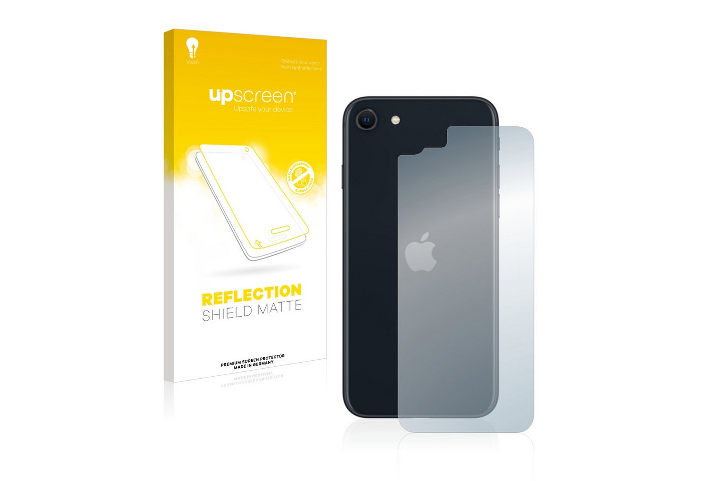 upscreen Schutzfolie für Apple iPhone SE 3 2022 (Rückseite), Displayschutzfolie, Folie matt entspiegelt Anti-Reflex von upscreen