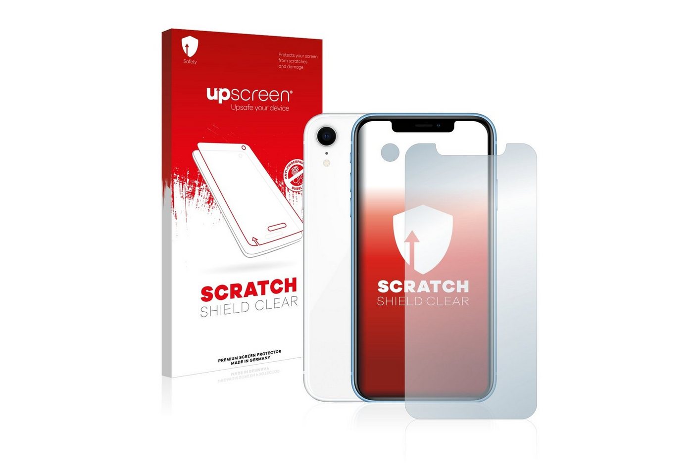 upscreen Schutzfolie für Apple iPhone XR (Display+Kamera), Displayschutzfolie, Folie klar Anti-Scratch Anti-Fingerprint von upscreen