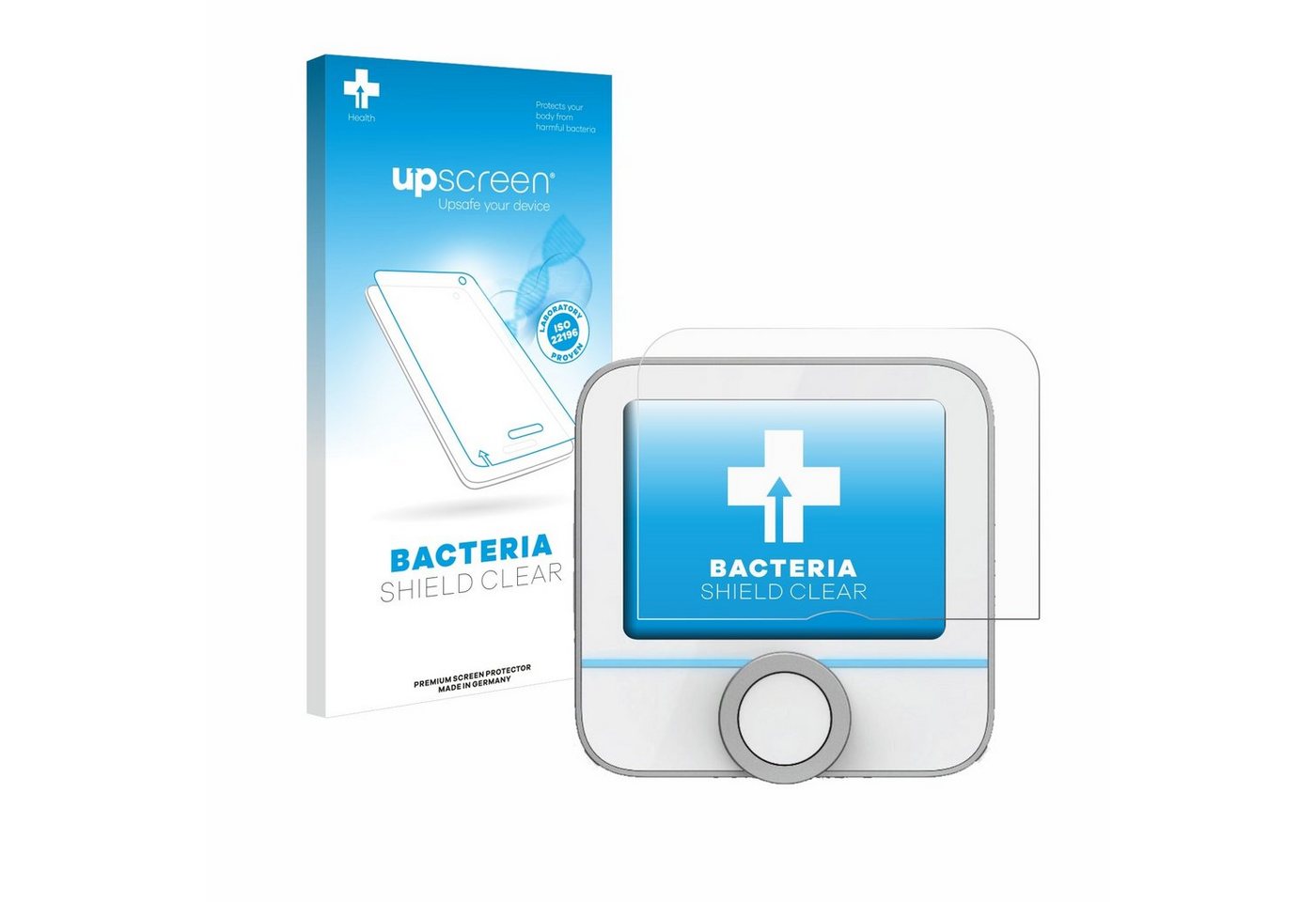 upscreen Schutzfolie für Bosch Smart Home 230 V (Raumthermostat II), Displayschutzfolie, Folie Premium klar antibakteriell von upscreen