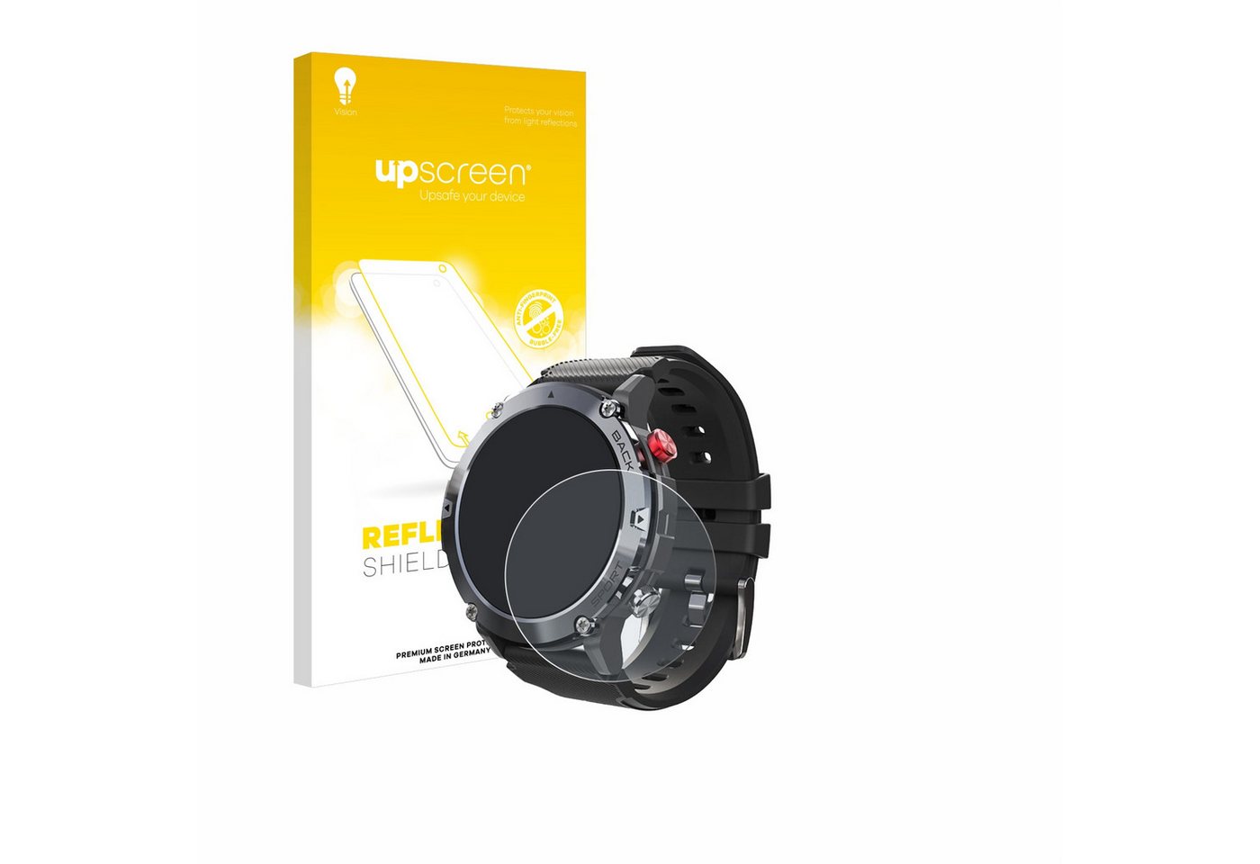 upscreen Schutzfolie für Darmowade Smartwatch 1.32, Displayschutzfolie, Folie matt entspiegelt Anti-Reflex" von upscreen