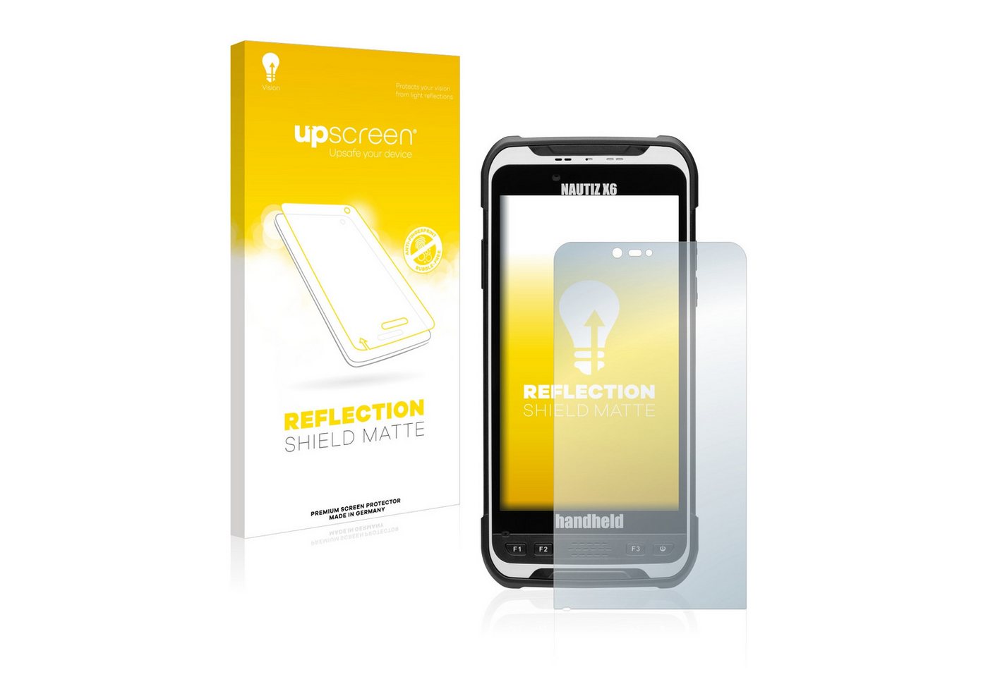 upscreen Schutzfolie für Handheld Nautiz X6, Displayschutzfolie, Folie matt entspiegelt Anti-Reflex von upscreen