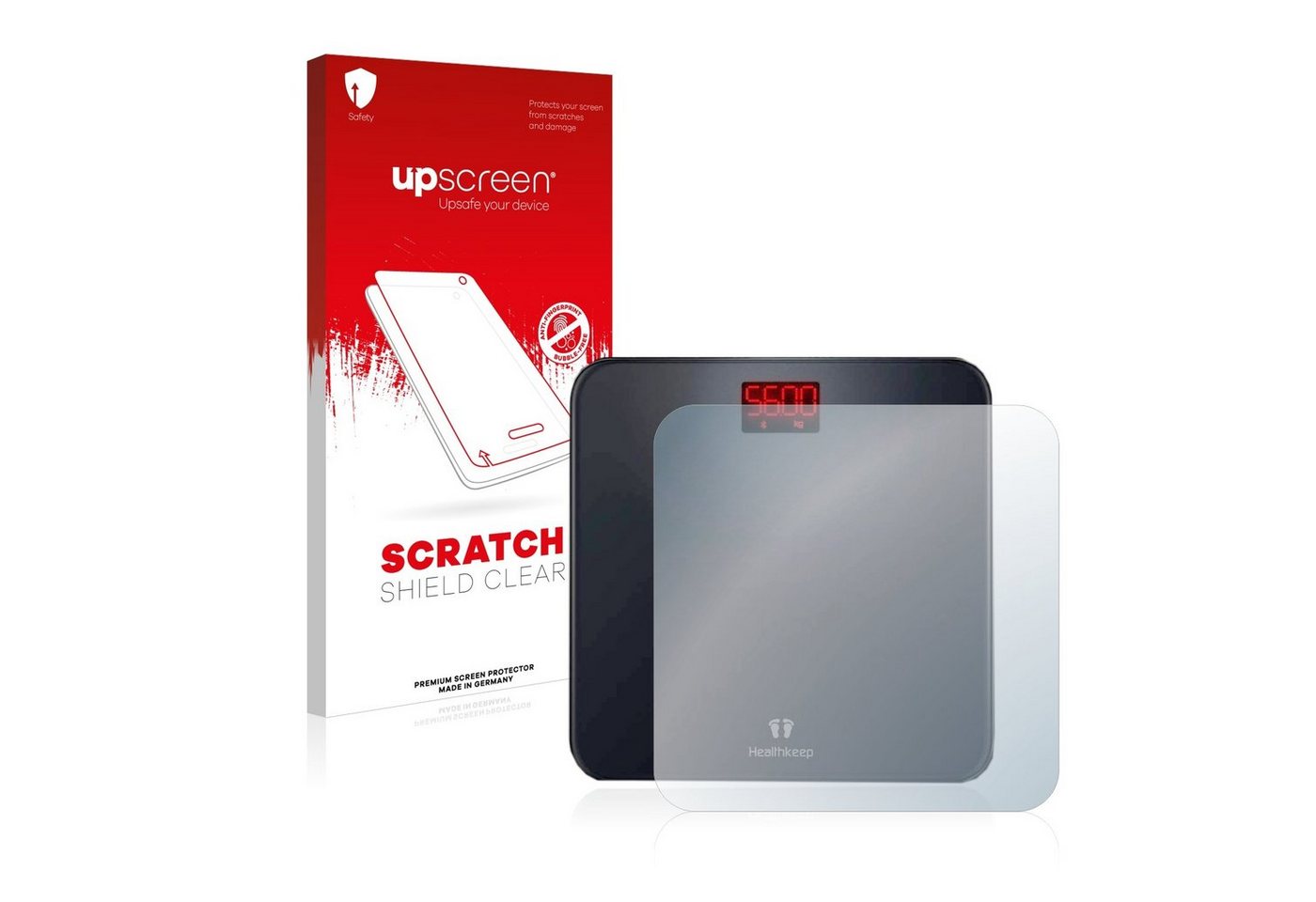 upscreen Schutzfolie für Healthkeep Body Scale, Displayschutzfolie, Folie klar Anti-Scratch Anti-Fingerprint von upscreen
