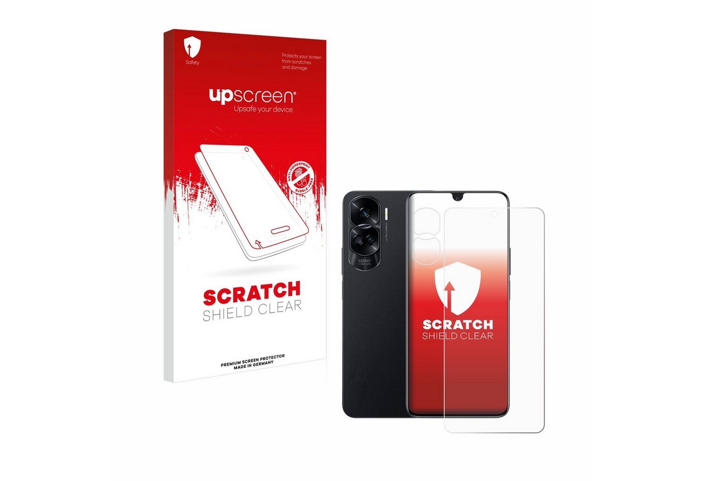 upscreen Schutzfolie für Honor 90 Lite (Display+Kamera), Displayschutzfolie, Folie klar Anti-Scratch Anti-Fingerprint von upscreen