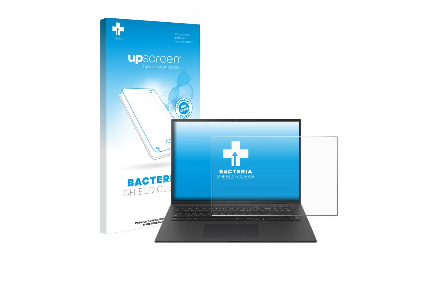 upscreen Schutzfolie für LG gram Pro 17 2024, Displayschutzfolie, Folie Premium klar antibakteriell von upscreen