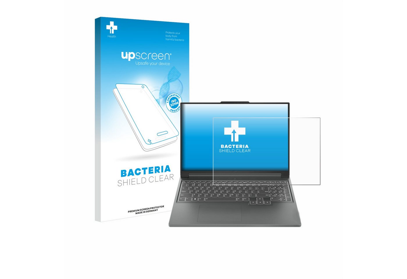 upscreen Displayschutzfolie Schutzfolie für Lenovo Legion Slim 5 Gen 9 16", Displayschutz Schutz Folie Klar antibakteriell von upscreen
