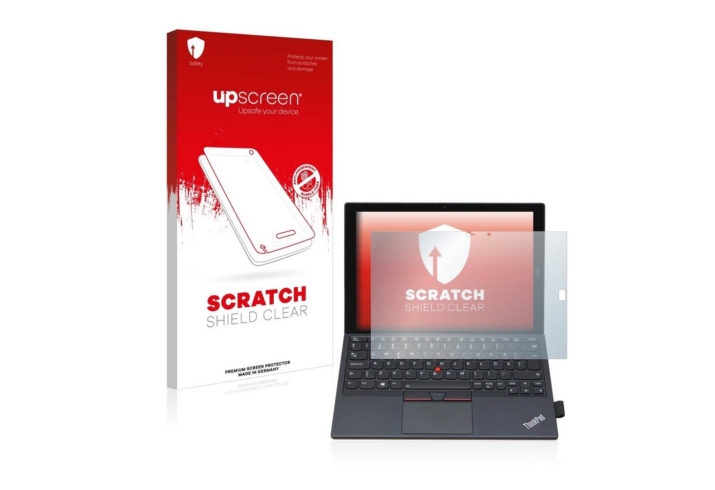upscreen Schutzfolie für Lenovo ThinkPad X1 Tablet, Displayschutzfolie, Folie klar Anti-Scratch Anti-Fingerprint von upscreen