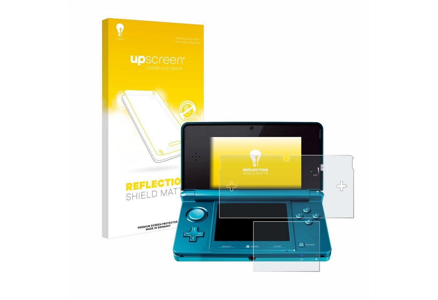 upscreen Schutzfolie für Nintendo 3DS, Displayschutzfolie, Folie matt entspiegelt Anti-Reflex von upscreen