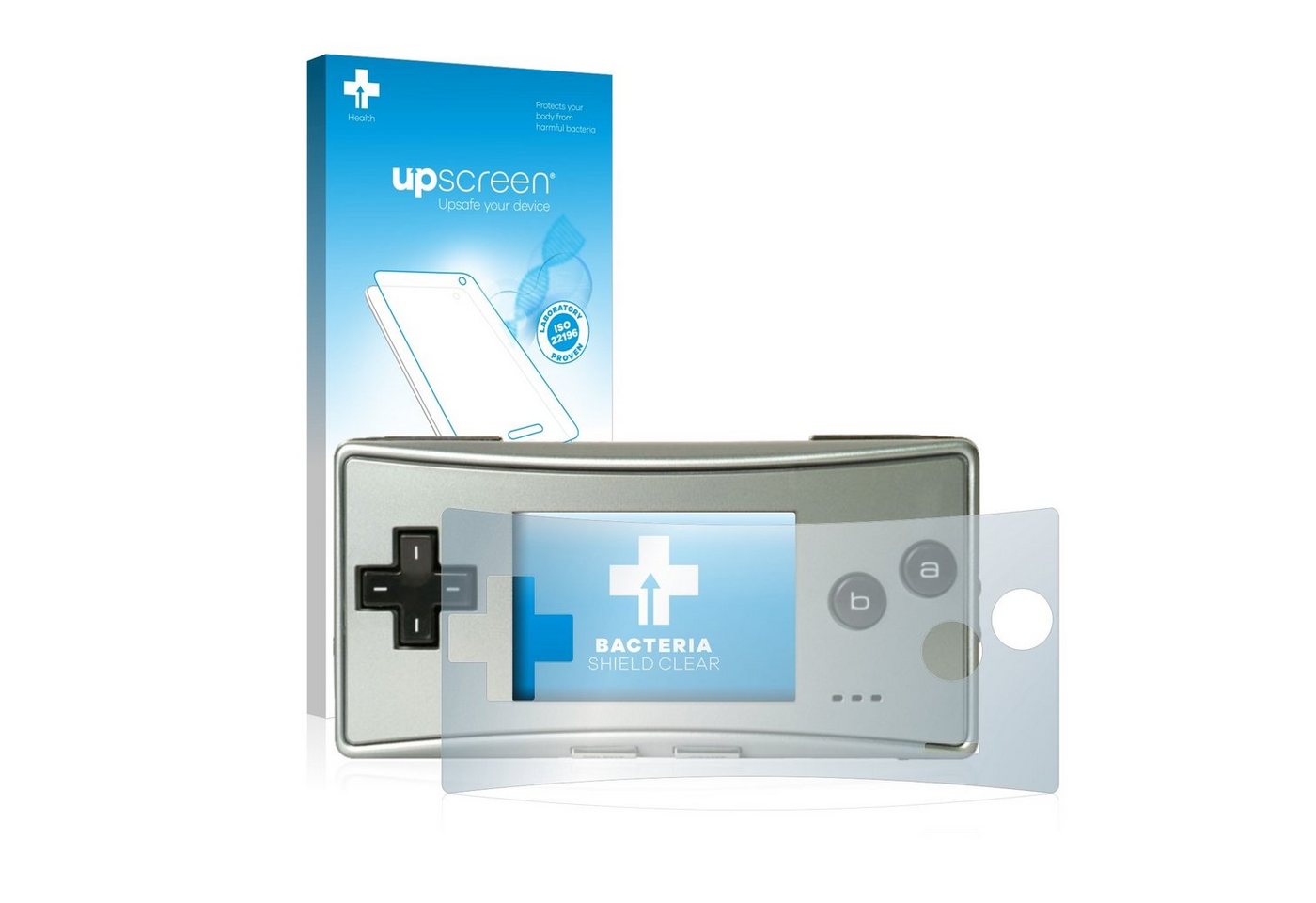 upscreen Schutzfolie für Nintendo Gameboy Micro, Displayschutzfolie, Folie Premium klar antibakteriell von upscreen