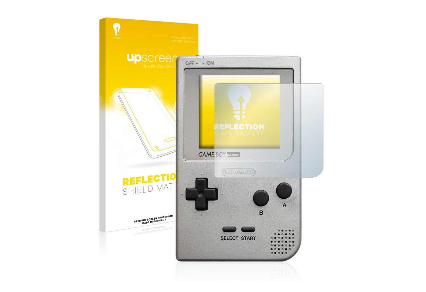 upscreen Schutzfolie für Nintendo Gameboy Pocket, Displayschutzfolie, Folie matt entspiegelt Anti-Reflex von upscreen