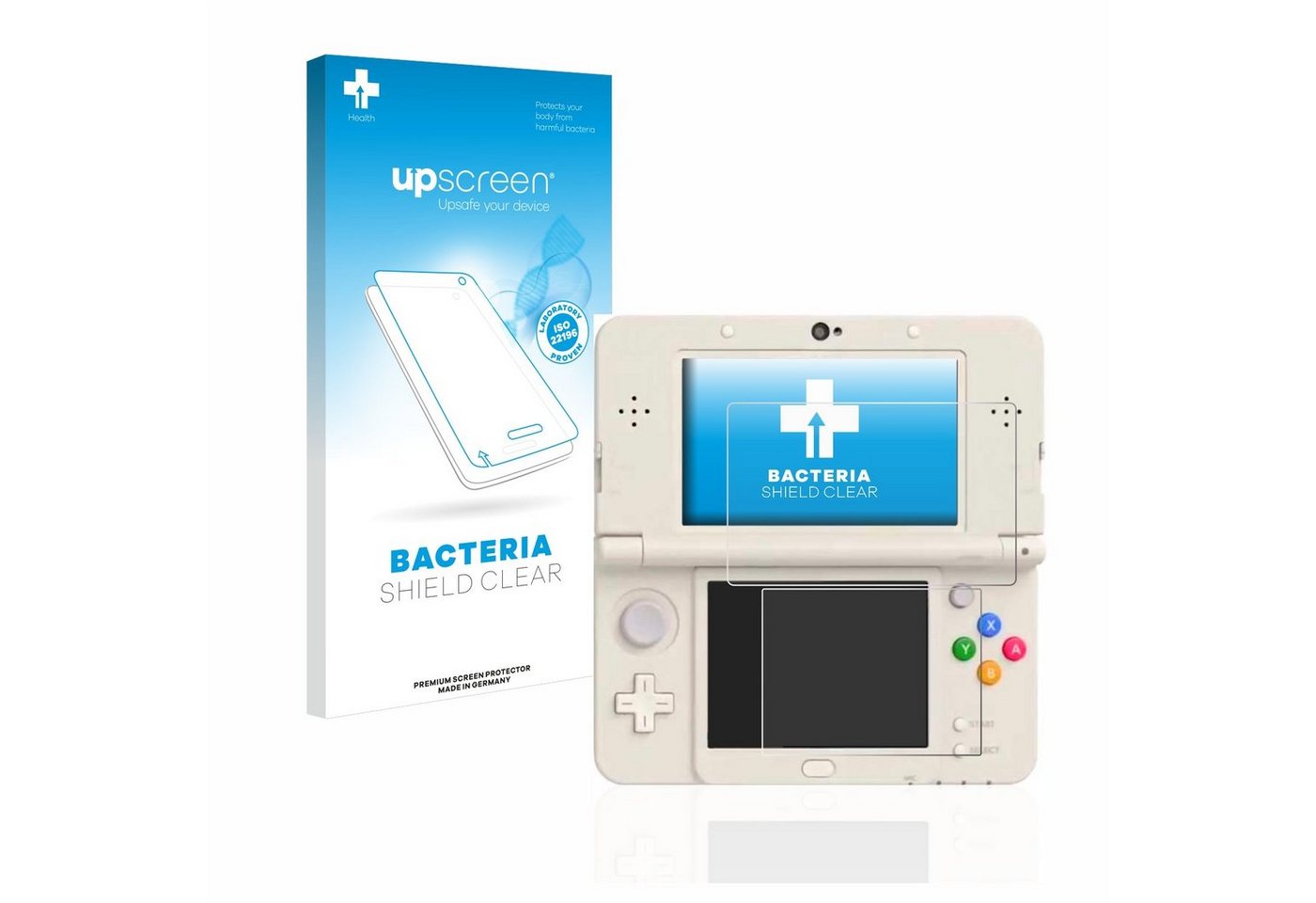 upscreen Schutzfolie für Nintendo New 3DS, Displayschutzfolie, Folie Premium klar antibakteriell von upscreen