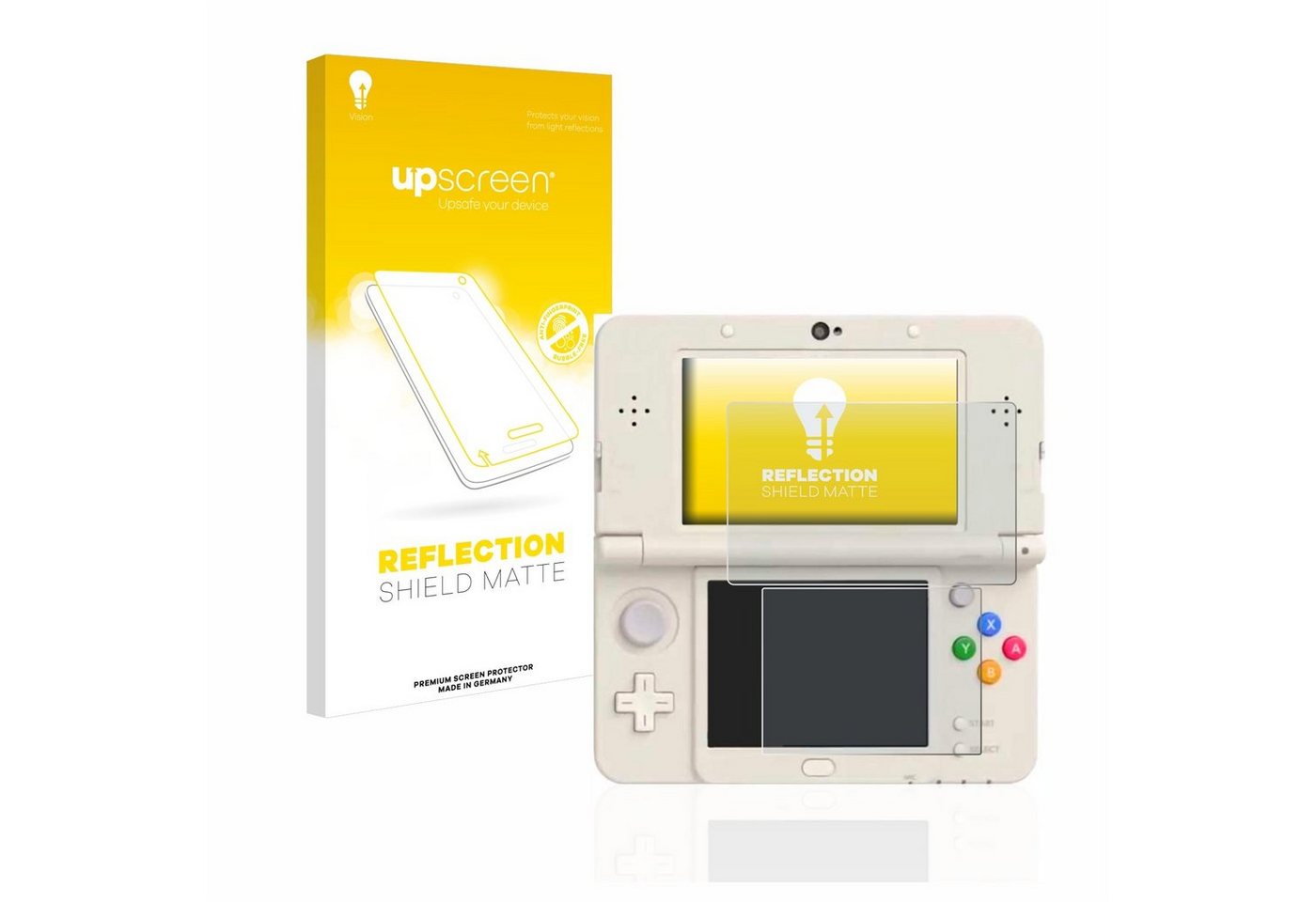 upscreen Schutzfolie für Nintendo New 3DS, Displayschutzfolie, Folie matt entspiegelt Anti-Reflex von upscreen