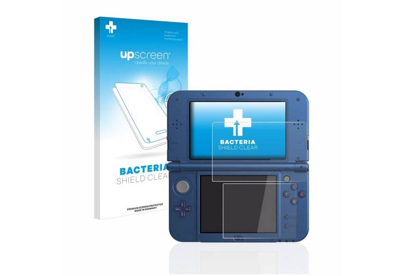 upscreen Schutzfolie für Nintendo New 3DS XL, Displayschutzfolie, Folie Premium klar antibakteriell von upscreen