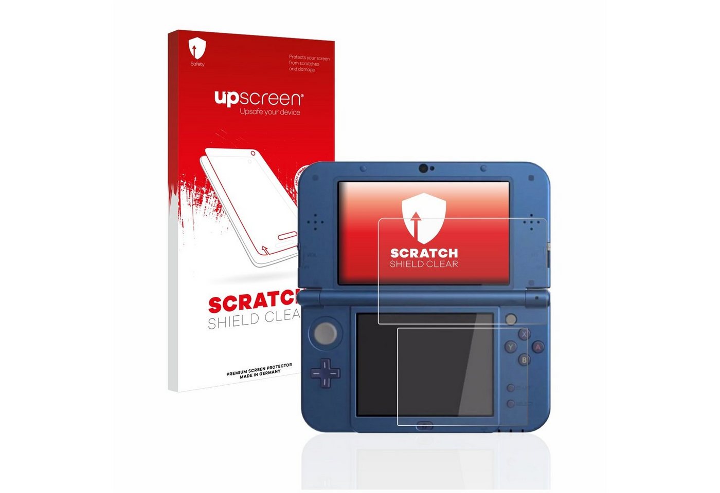 upscreen Schutzfolie für Nintendo New 3DS XL, Displayschutzfolie, Folie klar Anti-Scratch Anti-Fingerprint von upscreen