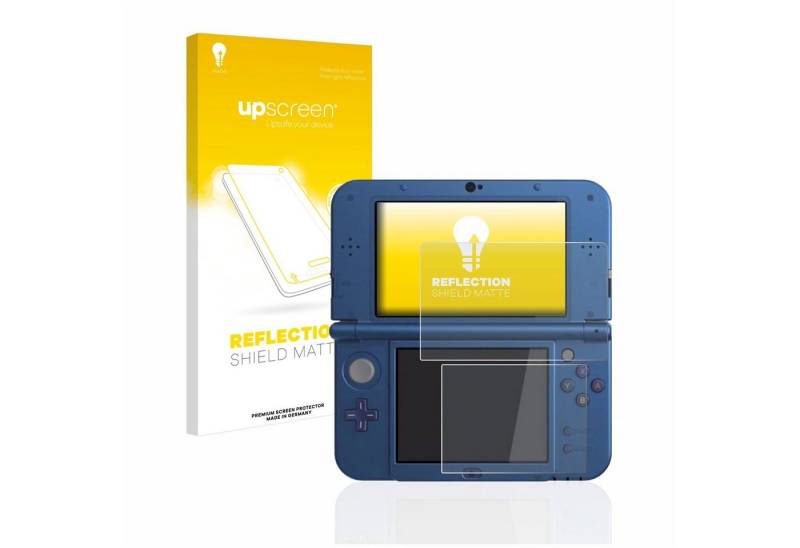 upscreen Schutzfolie für Nintendo New 3DS XL, Displayschutzfolie, Folie matt entspiegelt Anti-Reflex von upscreen