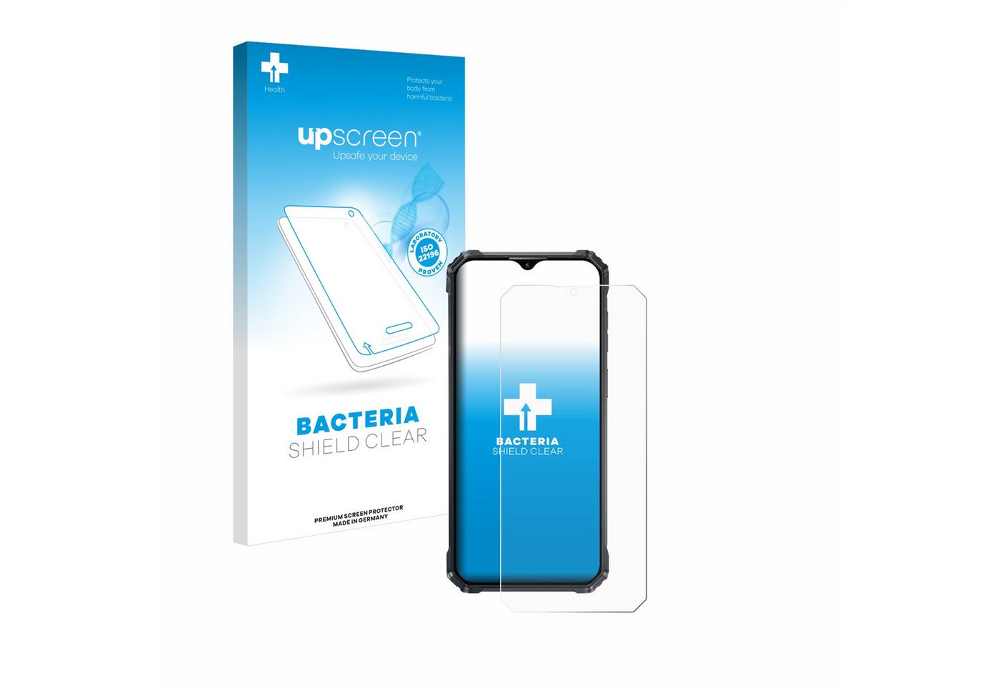 upscreen Schutzfolie für Oukitel WP36, Displayschutzfolie, Folie Premium klar antibakteriell von upscreen