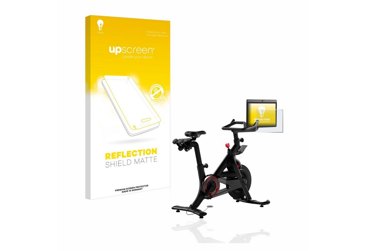 upscreen Schutzfolie für Peloton Bike Plus, Displayschutzfolie, Folie matt entspiegelt Anti-Reflex von upscreen