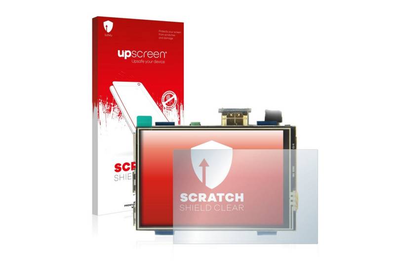 upscreen Schutzfolie für Raspberry Pi Touchscreen (3.5), Displayschutzfolie, Folie klar Anti-Scratch Anti-Fingerprint von upscreen
