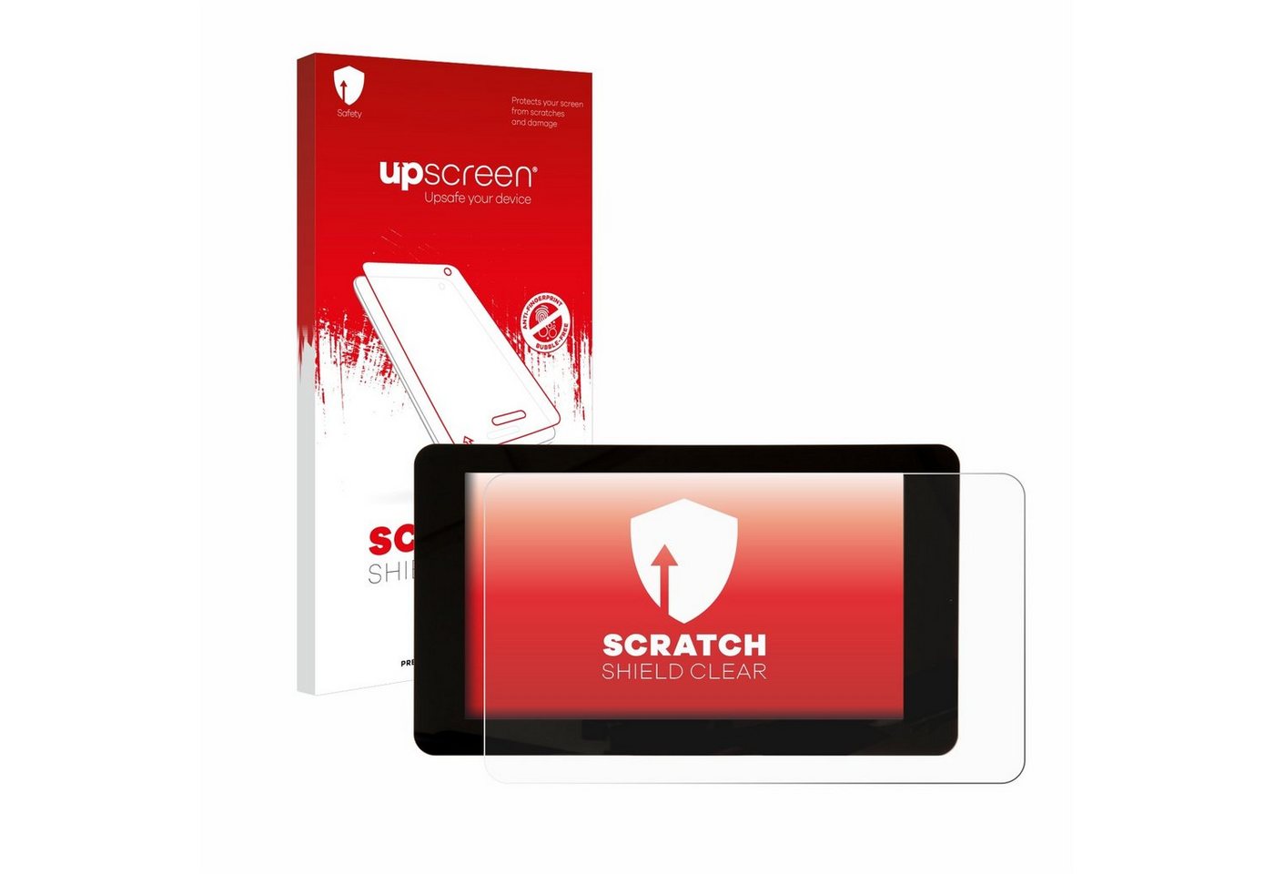 upscreen Schutzfolie für Raspberry Pi Touchscreen 7, Displayschutzfolie, Folie klar Anti-Scratch Anti-Fingerprint" von upscreen